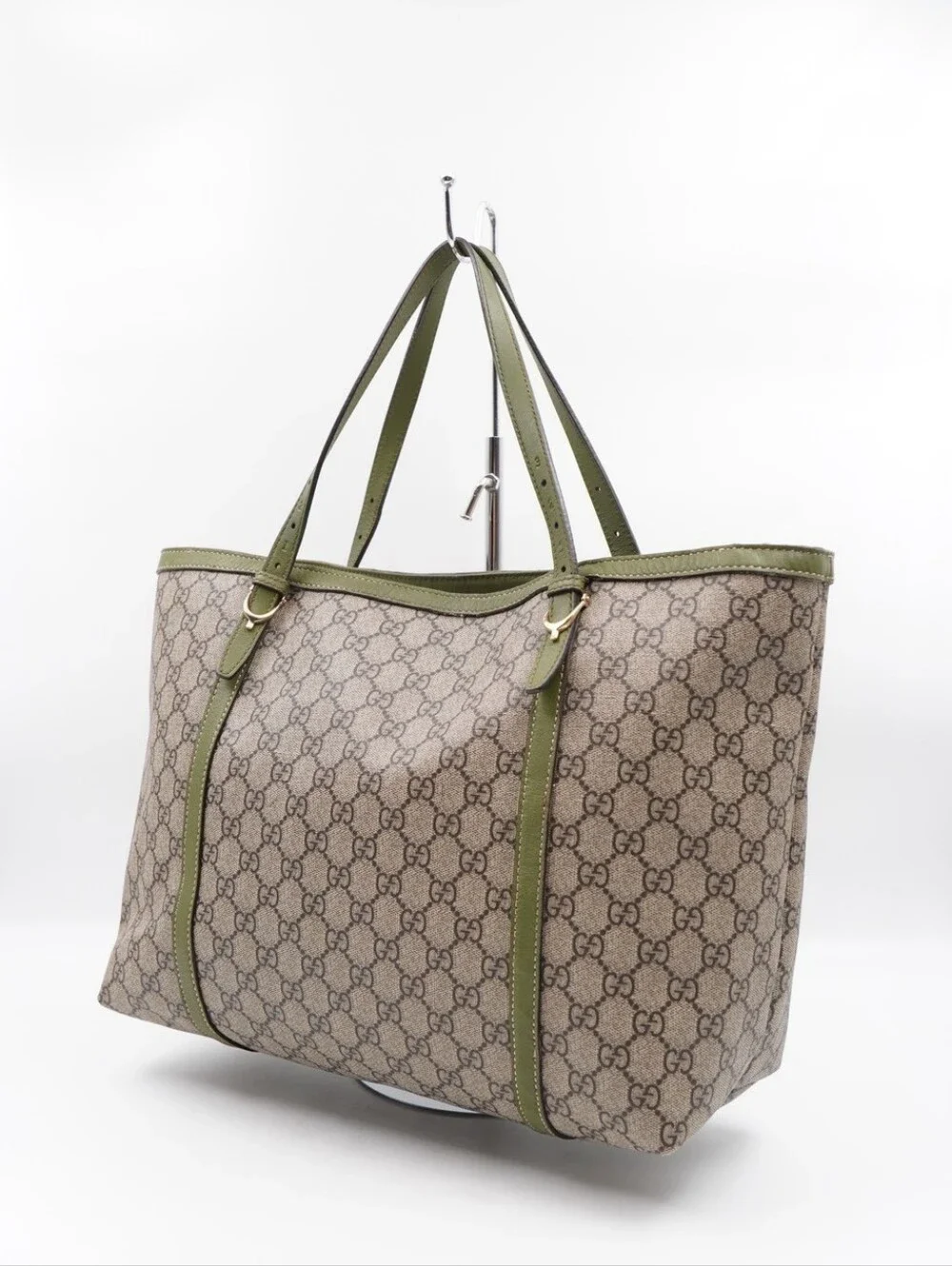 CN35 💟 GUCCI GG Supreme Monogram Nice Tote